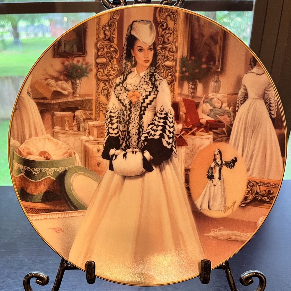 Bradford Exchange Limited Gone with the Wind “Black and White Bengalire Dress”